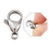 Tarnish Resistant 304 Stainless Steel Lobster Claw Clasps X-STAS-AB16-3