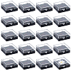 20Pcs Transparent Plastic Loose Diamond Storage Boxes with Sponge Inside CON-CL0001-24-1