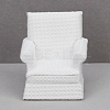 Wood & Fabric Armchair Sofa Miniature Ornaments PW-WG887AE-01-4