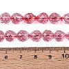Crackle Transparent Glass Beads Strands GLAA-N068-04A-09-4