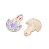 Easter Alloy Enamel Pendants ENAM-I055-01KCG-09-2