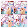 4Pcs DIY Alloy Beadable Crochet Hooks AJEW-TA0003-50A-4