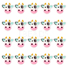 Cow Food Grade Eco-Friendly Silicone Beads SIL-WH0008-36-1