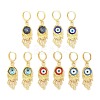Rack Plating Brass Dangle Earrings for Women EJEW-M260-24G-1