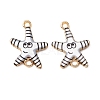 Ocean Theme Alloy Enamel Connector Charms FIND-CJC0017-15KCG-06-1