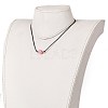 Faceted Natural Dyed Rhodochrosite Pendant Necklaces NJEW-JN03230-02-5