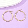 Ion Plating(IP) 304 Stainless Steel Hoop Earrings X-EJEW-N0016-11G-D-4