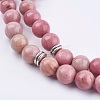 Natural Rhodochrosite Wrap Bracelets BJEW-E329-06C-5