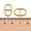 Ion Plating(IP) 304 Stainless Steel Oval Links Connector Charms STAS-F366-02A-GP-3