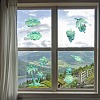 2PCS 2 Styles PVC Stickers Dazzling Color Window Stickers 3D Laser Clouds And Summer Style Shapes Electrostatic Glass Window Stickers JX836A-3