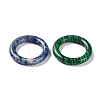 Natural & Synthetic Mixed Gemstone Lingking Rings G-K357-02-2