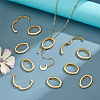 20Pcs Brass Twister Clasps KK-UN0005-31-2