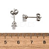 Cubic Zirconia Ear Studs STAS-E051-3B-3