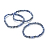 Natural Sodalite Beaded Stretch Bracelets BJEW-D446-A-36-1
