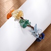 Adjustable Natural Chakra Gemstone Braided Bead Bracelets for Women BJEW-U035-02H-3