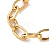 PVD Vacuum Plating 304 Stainless Steel Cable Chain Bracelet for Men Women BJEW-E031-05B-G-2