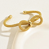 Geometric Hollow Bowknot Brass Open Cuff Bangles VG3776-1