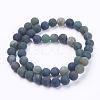 Natural Moss Agate Beads Strands G-F520-58-4mm-2