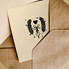 Boho Style Feather Plastic Clear Stamps DIY-WH0584-0002-7