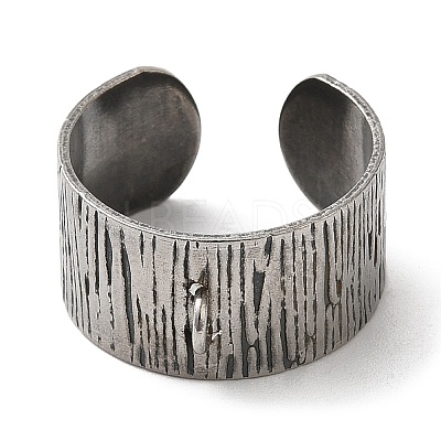 Non-Tarnish 304 Stainless Steel Open Cuff Ring Components LS-STAS-C079-03P-1