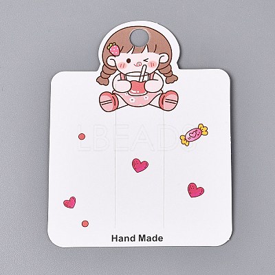 Cardboard Paper Jewelry Display Cards for Hair Clip Storage CDIS-N004-09-1