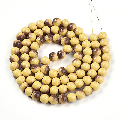 Baking Paint Glass Beads X1-DGLA-N012-10mm-09-1
