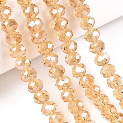 Electroplate Glass Beads Strands EGLA-A044-T2mm-A23-1