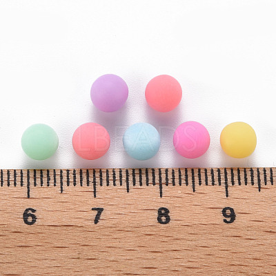 Opaque Acrylic Beads PAB702Y-B01-1