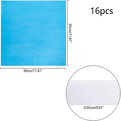 PET Plastic Mirror Wall Stickers AJEW-WH0018-68B-1