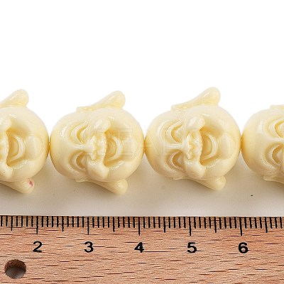 Synthetic Coral Carved Beads Strands CORA-B001-01B-1
