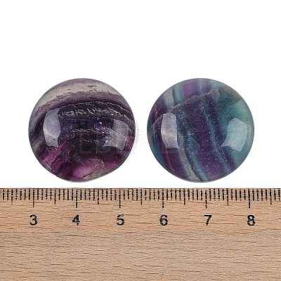 Natural Colorful Fluorite Cabochons X-G-H1596-FR-25mm-26-1