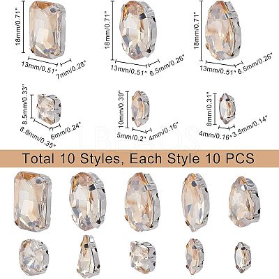 Sew on Rhinestone RGLA-CA0001-03-1