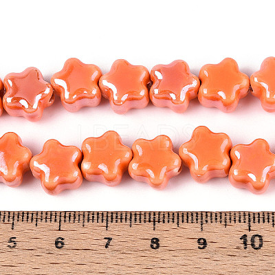 Handmade Porcelain Bead Strands PORC-N011-04F-1