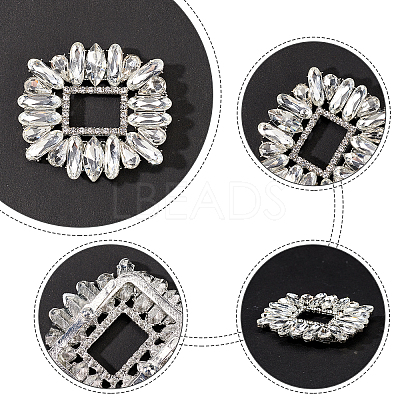 2Pcs Alloy Shoe Buckle Clips FIND-GF0002-82-1