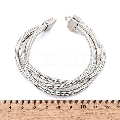 Iron Round Snake Chains BJEW-G741-02P-1