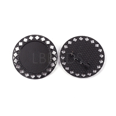 Zinc Alloy Brooch Findings PALLOY-WH0066-23I-1