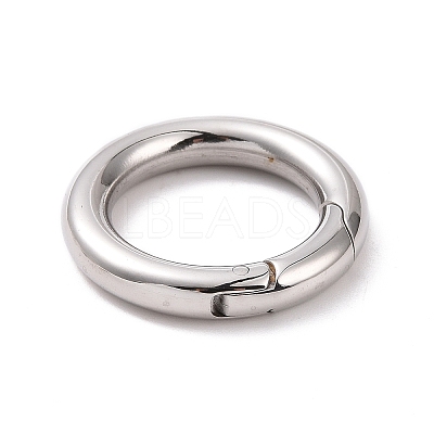 Tarnish Resistant 304 Stainless Steel Spring Gate Rings STAS-Q032-1-1