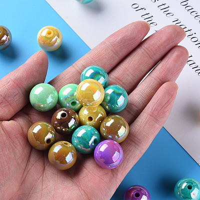 Opaque Acrylic Beads MACR-S370-D16mm-M2-1