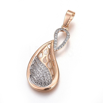 Brass Micro Pave Cubic Zirconia Jewelry Sets SJEW-F189-03KCG-1