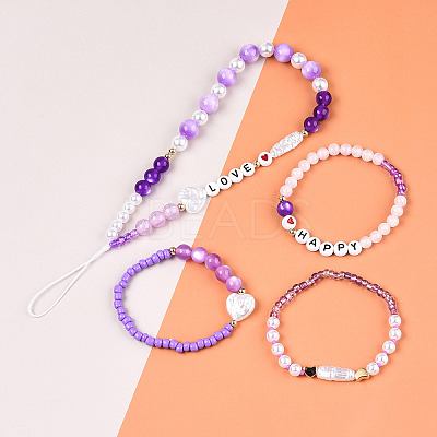 DIY 28 Style Resin & Acrylic & ABS Beads Jewelry Making Finding Kit DIY-NB0012-03D-1