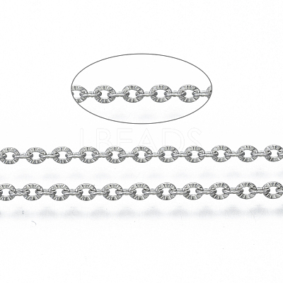 Tarnish Resistant 304 Stainless Steel Chains CHS-S001-12A-P-1