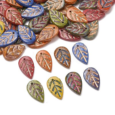 Handmade Lampwork Pendants LA-CBAD2DB-15A-1