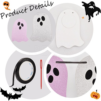 Halloween Theme Ghost Paper Hanging Streamer DIY-WH20014-02B-1