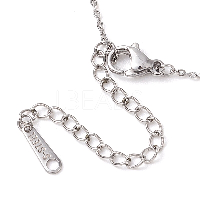 Natural Aquamarine Chip & Constellation Pendant Necklaces NJEW-JN05084-12-1
