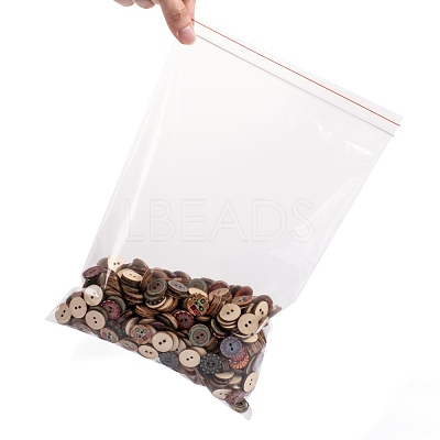 Plastic Resealable Packaging Bags X-OPP-Q002-22x32cm-1