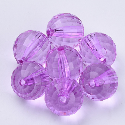 Transparent Acrylic Beads TACR-Q254-8mm-V48-1