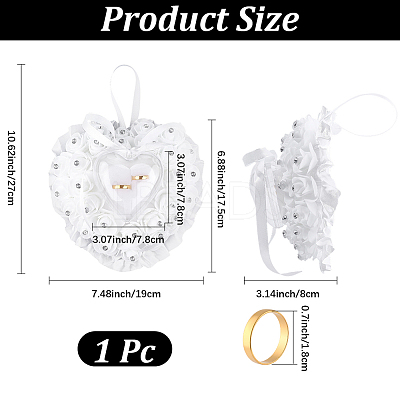 PE Foam Flower Ring Holder Pillow AJEW-WH20816-224A-1