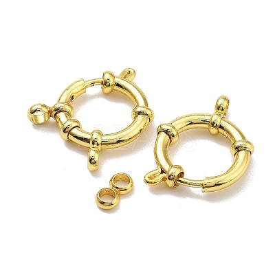 Ion Plating(IP) Stainless Steel Spring Ring Clasps X-STAS-G347-17C-G-1