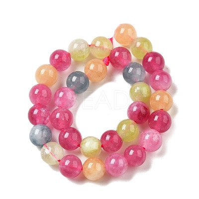 Dyed Natural Malaysia Jade Beads Strands X-G-G021-02A-18-1