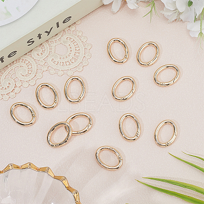 20Pcs Zinc Alloy Spring Gate Rings FIND-SP0004-30G-1